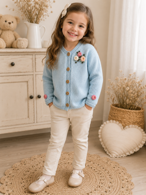 saco celeste pastel