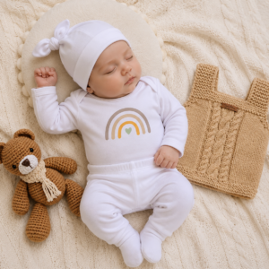 ajuar de algodón pima – 3 prendas ajuar de algodón pima – 3 prendas