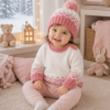 conjunto invernal con guarda de jacquard conjunto invernal con guarda de jacquard