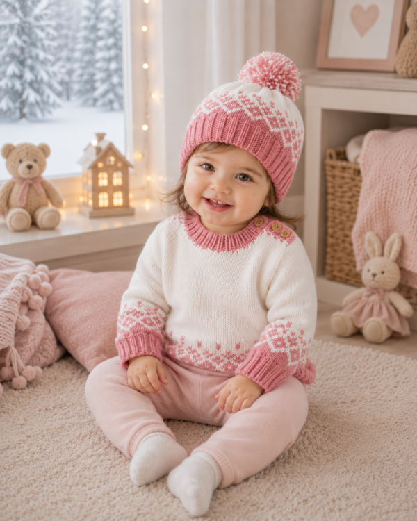 conjunto invernal con guarda de jacquard conjunto invernal con guarda de jacquard