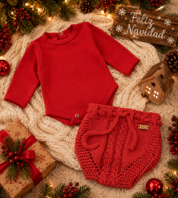 ajuar caricias de navidad 5 prendas