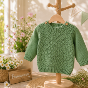 sweáter unisex verde malva