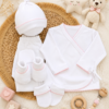 ajuar picot de 5 prendas – algodón blanco con detalles rosa ajuar picot de 5 prendas – algodón blanco con detalles rosa