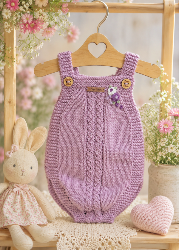 conjunto de enterito con rositas bordadas y prenditas de algodón conjunto de enterito con rositas bordadas y prenditas de algodón