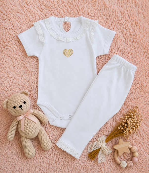 conjunto coronita y voladitos