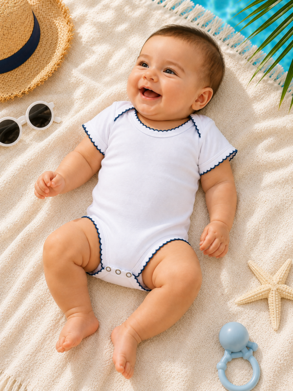 bodi picot azul